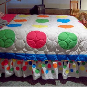 Polka Dot Duvet with Ruffles
