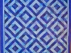 Chad\'s Blue Symphony king-sized quilt