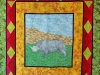Rhino quilt queen-sized quilt