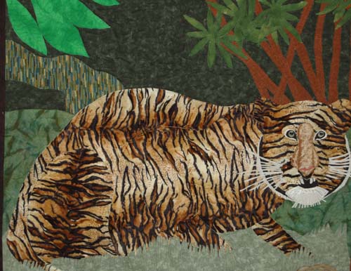 Tiger Quilt Closeup