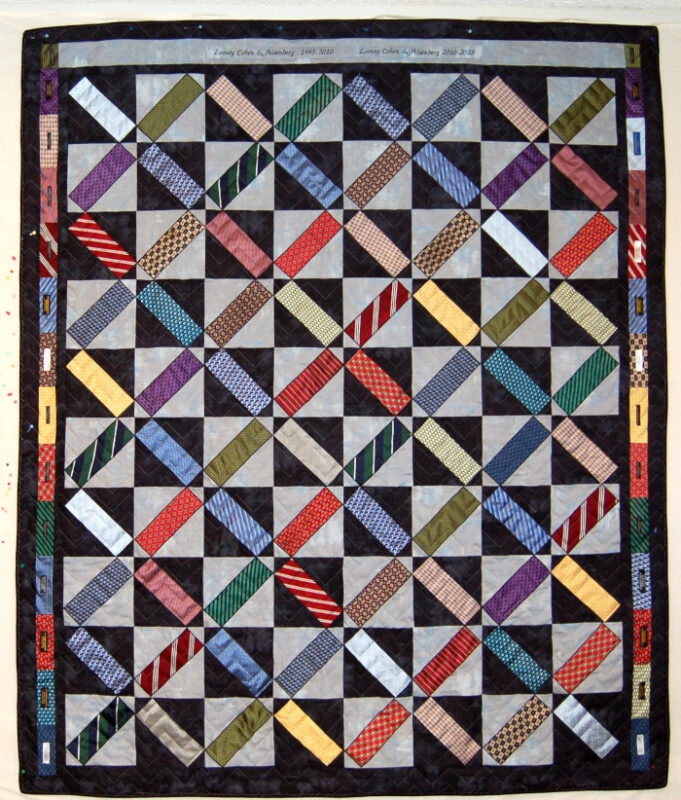 Tie quilt for law firm