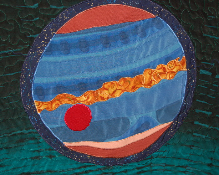 Jupiter as it appears in Quasar Quilt