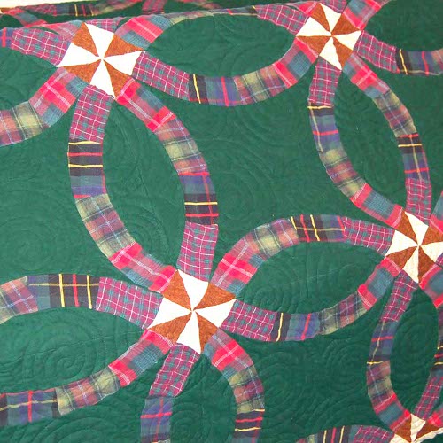 Bereavement quilt for family - made from flannel items